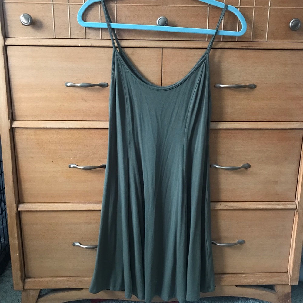 army green dress